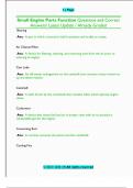 Small Engine Parts &ndash; Function Review Questions and Correct Answers &ndash; 2025&sol;2026 Updated Study Guide