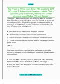  Real Property II &ndash; Law School Final Exam &ndash; Extensive Practice Essay Answers and Model Rules