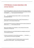 C201 Business Acumen Questions with correct Answers&period;
