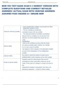 MSW 550 TEST BANK EXAM &num; 3 NEWEST VERSION WITH  COMPLETE QUESTIONS AND CORRECT DETAILED  ANSWERS ACTUAL EXAM WITH VERIFIED ANSWERS  ASSURED PASS GRADED A&plus; BRAND NEW