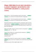 Chem 1032 UA4 EXAM 2025 GRADED A  LATEST VERSION  QUESTIONS AND  ANSWERS GRADED A&plus; &lbrace;with practice  exams&rcub;
