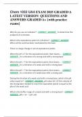Chem 1032 UA4 EXAM 2025 GRADED A  LATEST VERSION  QUESTIONS AND  ANSWERS GRADED A&plus; &lbrace;with practice  exams&rcub;