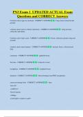 PN3 Exam 1  UPDATED ACTUAL Exam  Questions and CORRECT Answers