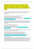 HESI EXIT BSN 366 Past Actual Test With All 160 Questions and Correct Answers &lpar; Correct Verified Answers&sol; BSN 366 Hesi Exit Exam Prep 2025 &lpar;Brand New&excl;&rpar;  