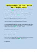 PN3 Exam 1 UPDATED Exam Questions  and CORRECT Answers