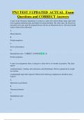 PN3 TEST 3 UPDATED  ACTUAL  Exam  Questions and CORRECT Answers 