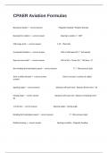 CPAER Aviation Formulas Actual Exam Study Questions With Correct Detailed Answers&period;
