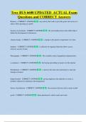 Troy BUS 6600 UPDATED  ACTUAL Exam  Questions and CORRECT Answers 