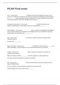 PCAR Final exam questions with correct detailed answers 100&percnt; pass&period;