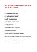 BCS Business Analysis Foundations Terms with correct Answers