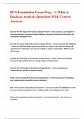 BCS Foundation Exam Prep - 1&period; What is Business Analysis Questions With Correct Answers&period;