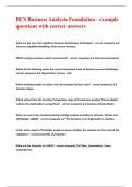 BCS Business Analysis Foundation - example questions with correct answers&period;