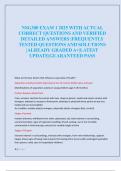 NSG300 EXAM 1 2025 WITH ACTUAL  CORRECT QUESTIONS AND VERIFIED  DETAILED ANSWERS &vert;FREQUENTLY  TESTED QUESTIONS AND SOLUTIONS  &vert;ALREADY GRADED A&plus;&vert;LATEST  UPDATE&vert;GUARANTEED PASS 