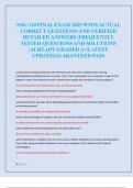 NSG 310 FINAL EXAM 2025 WITH ACTUAL  CORRECT QUESTIONS AND VERIFIED  DETAILED ANSWERS &vert;FREQUENTLY  TESTED QUESTIONS AND SOLUTIONS  &vert;ALREADY GRADED A&plus;&vert;LATEST  UPDATE&vert;GUARANTEED PASS 