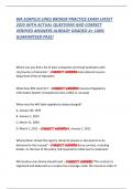 WA SURPLUS LINES BROKER PRACTICE EXAM LATEST  2025 WITH ACTUAL QUESTIONS AND CORRECT VERIFIED ANSWERS ALREADY GRADED A&plus; 100&percnt; GUARANTEED PASS&excl;         