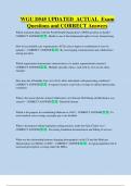 WGU D545 UPDATED  ACTUAL  Exam  Questions and CORRECT Answers 
