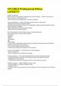 CFI CBCA Professional Ethics LATEST&excl;&excl;&excl;