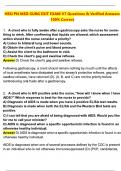 HESI PN EXIT MED SURG EXAM 2025&sol;2026 &ndash; Complete Exam Version V7 with Verified Questions and Answers