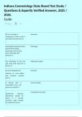 Indiana Cosmetology State Board Test Study &sol; Questions & Expertly Verified Answers&comma; 2025 &sol; 2026&period;
