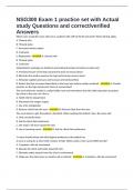 NSG300 Exam 1 practice set with Actual study Questions and correct&sol;verified Answers