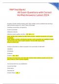 NUR NSG6101 FNP TEST 1 2021 (Answered 100 graded).