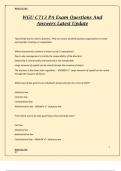 WGU C713 PA Exam Questions And Answers Latest Update