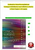 TEST BANK FOR CLINICAL NURSING SKILLS AND TECHNIQUES 10TH EDITION BY ANNE GRIFFIN PERRY&comma; PATRICIA A&period; POTTER CHAPTER 1-43 COMPLETE GUIDE
