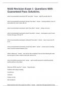 N163 Revision Exam 1  Questions With Guaranteed Pass Solutions&period;