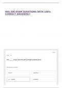 EEG 200 EXAM QUESTIONS WITH 100&percnt; CORRECT ANSWERS&excl;&excl;