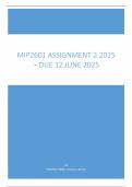 MIP2601 ANSWERS ASSIGNMENT 2 2025 &ndash; DUE 12 JUNE 2025&period;