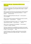 PPCT Test Review - Questions With Correct Solutions