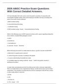 2025 ABGC Practice Exam Questions With Correct Detailed Answers&period;