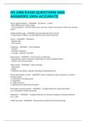 HS 3400 EXAM QUESTIONS AND ANSWERS 100&percnt; ACCURATE
