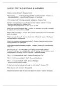 VAS 201 TEST 4 QUESTIONS & ANSWERS