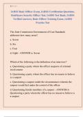 IAHSS Basic Officer Exam&comma; IAHSS Certification Questions&comma;  Healthcare Security Officer Test&comma; IAHSS Test Bank&comma; IAHSS  Verified Answers&comma; Basic Officer Training Exam&comma; IAHSS  Practice Test 