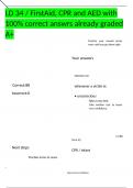 LD 34 FirstAid &vert; CPR and AED &vert; with 100&percnt; correct answers &vert; already graded A&plus;&period;docx