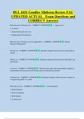 BUL 4421 Gendler Midterm Review FAU  UPDATED ACTUAL   Exam Questions and  CORRECT Answers