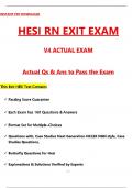 2025 HESI RN EXIT EXAM &lpar;V4&rpar; Actual Qs & Ans to Pass the Exam&comma; 100&percnt; Verified - INSTANT DOWNLOAD PDF