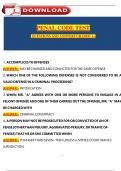 PENAL CODE TEST QUESTIONS AND ANSWERS VERIFIED SOLUTION LATEST 2025&sol;2026&period;