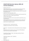 CNUR 303 Revision Quizes With All Correct Solutions&period;
