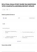 ECM FINAL EXAM STUDY GUIDE 106 QUESTIONS WITH COMPLETE ANSWERS&sol;NEWEST UPDATE