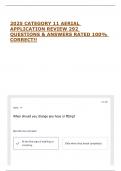 2025 CATEGORY 11 AERIAL APPLICATION REVIEW 292 QUESTIONS & ANSWERS RATED 100&percnt; CORRECT&excl;&excl;