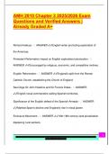 AMH 2010 Chapter 3 2025&sol;2026 Exam  Questions and Verified Answers &vert;  Already Graded A&plus;