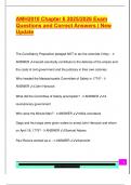 AMH 2010 EXAM PACKAGE DEAL QUESTIONS AND VERIFIED DETAILED ANSWERS &vert; 100&percnt; GUARANTEED PASS &vert; ALREADY GRADED A&plus;