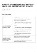 NURS 3001 MIDTERM QUESTIONS & ANSWERS SOLVED 100&percnt; CORRECT&sol;NEWEST UPDATE &excl;&excl;&excl;