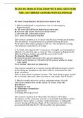 2023 NCLEX RN EXAM ACTUAL EXAM WITH REAL QUESTIONS AND 100&percnt; VERIFIED ANSWERS WITH RATIONALES&sol;A&plus; GRADE