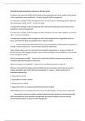 PUR 3000 Final Exam Questions and Answers Already Passed 