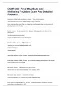 CNUR 303- Fetal Health Ax and Wellbeing Revision Exam And Detailed Answers&period;