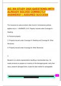 AIC 304 STUDY 2025 QUESTIONS&vert; WITH  ALREADY SOLVED CORRECTLY  ANSWERS&excl;&excl; &vert; ASSURED SUCCESS