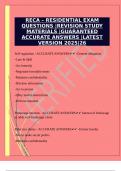 COMPLETE PACKAGE DEAL FOR THE RECA EXAMS &vert;NOTES &vert;REVISION STUDY MATERIAL 2025&vert;26 &vert;GUARANTEED ACCURATE ANSWERS &vert;VERIFIED